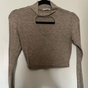 Acemi beige crop top